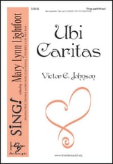 Ubi Caritas Three-Part Mixed choral sheet music cover